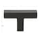 Gliderite Hardware 2-in. Solid Square Cabinet T-Knob Matte Black 21683-T-MB-1 - alternate 3